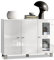Vladon Buffet Denjo, Commode avec 3 Portes, Blanc Mat/Blanc Haute Brillance (107 x 81 x 35 cm)