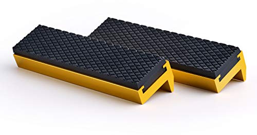 TRISENSE 4 Vise Jaws, Universal Soft Vice Jaws Pads Covers with Strong Magnetic, Multi-Purpose Protector for Any Metal Vice, 1 Pair, Golden