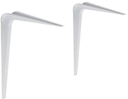 Amazon Basics – AB5403 Regalwinkel, 20,3 x 25,4 cm, Weiß, 10er-Pack