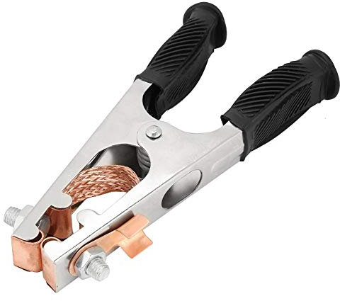 Hyuduo Welding Ground Clamp 500A Copper Welding Earth Clip Electroplated Ground Clamp Copper Welding Earth Clip for Manual Welder(US Type)