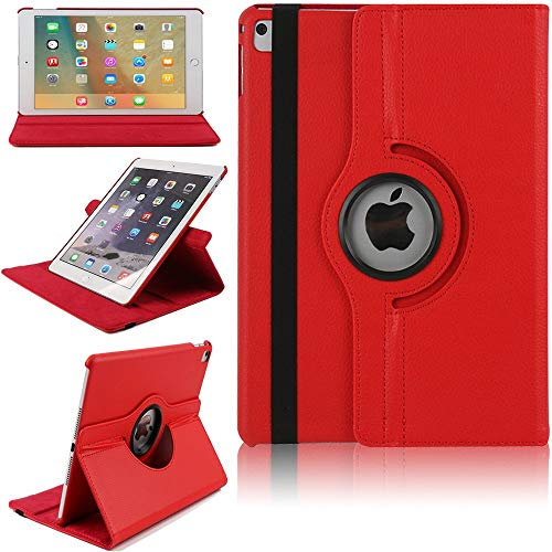 Mobistar - Funda giratoria de 9.7 pulgadas para iPad de 9.7 pulgadas 2018/2017/iPad Air 2/iPad Air, funda protectora giratoria de 360 grados con función de encendido automático