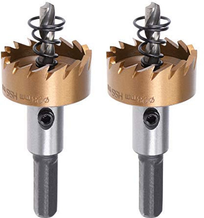 2 Pcs 28mm HSS Foret Scie emporte-pièce Acier Inoxydable Acier Rapide Alliage Métallique
