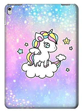 Innovedesire Cute Unicorn Cartoon Tablet Case Cover Custodia per iPad Air 2, iPad 9.7 (2017,2018), iPad 6, iPad 5