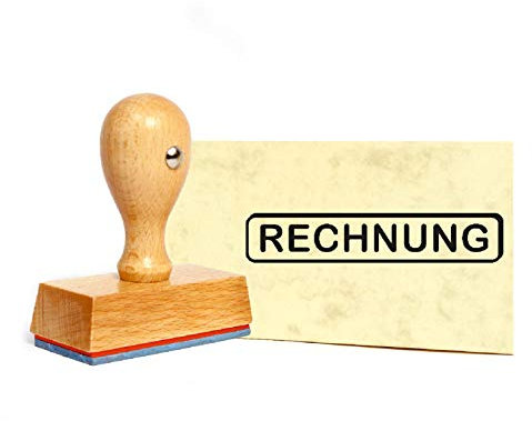 Stempel Rechnung - Holzstempel - 49 x 9 mm