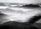 Papier Peint Panoramique 3D Papiers Peints Intissé L'Art Noir Et Blanc Culmine Les Nuages ​​Et Les Paysages Naturels Des Oiseaux Tapisserie Murales Papier Peint Poster 400x280cm
