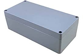 IP66 Abzweigdose, Aluminium, wasserdicht, 250 x 120 x 82 mm, wasserdicht, staubdicht, für den Außenbereich, Kabelverbindung, Schutzgehäuse, grau, 1 Stück