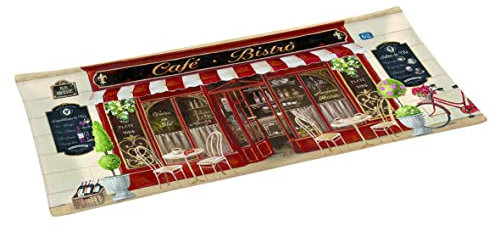 COFFRET PLAT A CAKE 36x17CM EN VERRE CAFE BISTROT
