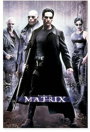 Spreadshirt The Matrix Filmplakat Poster 40x60 cm, One size, Weiß