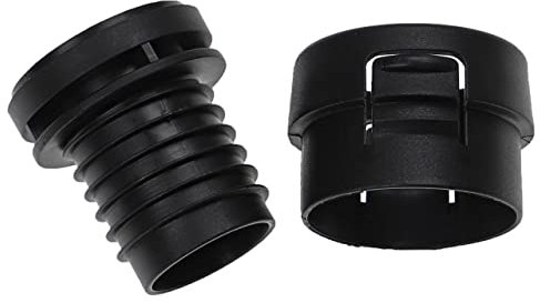 vhbw 2-teiliges Reparatur-Set Staubsauger-Schlauch kompatibel mit Miele S712-1, S7141, S714 Staubsauger - Schlauch-Instandhaltung, Schwarz