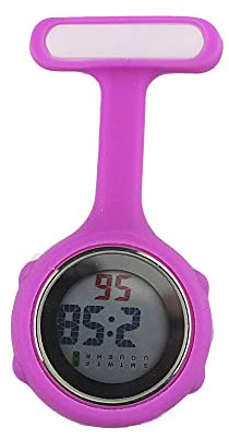 TopHomer 1x Digital Krankenschwester Uhren, Digitaler Bildschirm Stille Elektronische Leuchtende Krankenschwesteruhr mit Pin/Clip-On Krankenschwester Watch