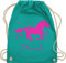 Turnbeutel Rucksack - Pferd - Pferde Geschenk Mädchen - Unisize - Türkis - kindergarten pferderucksäcke pferden horse beutel schule pferderucksack pferdemotiv sportbeutel maedchen
