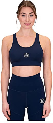 BIDI BADU Damen Crew Medium Support Bra - Dark Blue, Größe:M