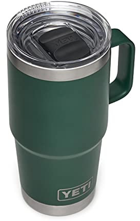 YETI Rambler 20 oz Travel Mug, Stainless Steel, Vacuum Insulated with Stronghold Lid (Northwoods)