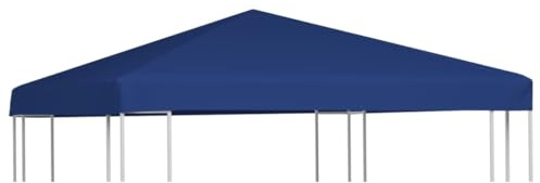 Higsose Pavillondach 310 g/m² 3x3 m Blau Wasserdicht Stabil Winterfest Dach für Pavillon Gartenpavillon Abdeckung