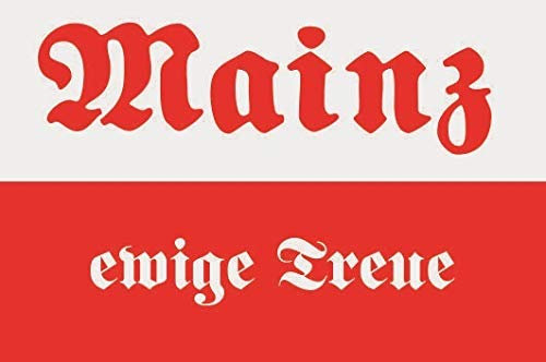 U24 Aufkleber Mainz ewige Treue Flagge Fahne 30 x 20 cm Autoaufkleber Sticker