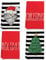 Ohok 4 Stück Weihnachten Handtücher 45x65 cm, Mode Dekoration Küchentücher Weihnachtsmann Geschirrtücher Weiche Mikrofasertücher für Badezimmer Küche Trockentuch Weihnachten Deko (Set X)