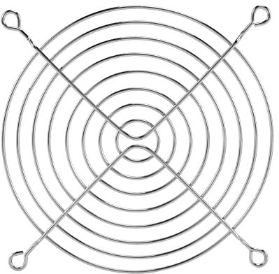 Ghulumn Protección para PC DC Ventilador Rejilla Protector 120mm 12cm Metal tono