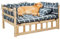 Hundebett Grau Kariertes Hochbett für Hunde mit Matratze ＆ Kissen, Große Orthopädische Relief-Haustiercouch aus Holz mit Zaun, für Zuhause, Outdoor, Hof (Color : Style1, Size : XL112x64x38cm/44x25x1