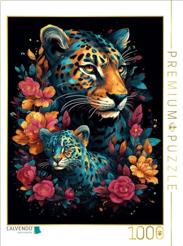 CALVENDO Puzzle Leoparden | 1000 Teile Lege-Größe 64 x 48 cm Foto-Puzzle für glückliche Stunden
