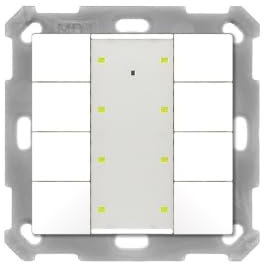 MDT BE-TA5508.G2 Taster 55 8-fach, reinweiß glänzend