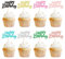 Blumomon 32Pcs Happy Birthday Cupcake Toppers Happy Birthday Cupcake Picks Birthday Cake Decorations Baby Shower Anniversary Party Supplies