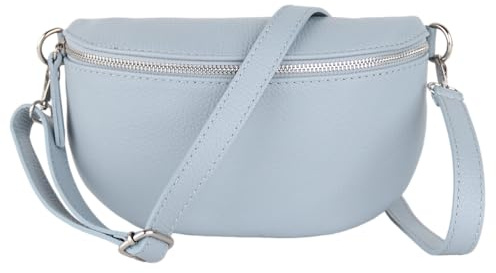 MIRROSI® Bauchtasche Damen, Made in Italy, Echtleder Umhängetasche Echtes Leder, Brusttasche, Crossbody Bag aus Echtem Leder, in 3 Größen erhältlich