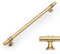 Amerdeco 10 Pack Gold Cabinet Pulls 10 Inch(256MM) Hole Centers Kitchen Cabinet Handles Cabinets Hardware Drawer Pulls AM002