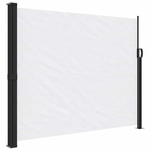 vidaXL Auvent latéral rétractable Blanc 170x300 cm, écran d’intimité de Jardin, Brise-Vue de Balcon, écran d'extérieur, Brise-Vue d'extérieur