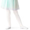 Aomig Strumpfhose Mädchen Ballettstrumpfhose, Microfaser 40 DEN Kinder Ballett Strumpfhose, Weiß Ballet Tights Strumpfhose Ballett Leggings Strümpfe Tanzstrumpfhose mit Fuß für Mädchen 8–14 Jahren