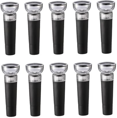 LOVIVER Pompe à vide pour conserver le vin, compacte, pour conserver la fraîcheur du vin jusqu'à une semaine, réutilisable, pour la maison et le mariage, 10