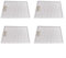 HEIBTENY 4 filtros de acero inoxidable para campana extractora, 350 x 285 x 9 mm, 5 capas aluminiumizadas