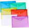 COLOFALLA 12 Stücke Dokumentenmappe A5 Dokumententasche A5 mit Knopf Wasserdichte Bunte Dokumententaschen Dokumenten Materialtaschen 24x17cm (bunt)
