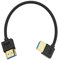 Maxhood Short 8K HDMI Cable 0.3m, Ultra Thin 90 Degree Left Angle HDMI 2.1 Male to Male Silicone Cable, 48Gbps, Slim & Soft, Support 8K@60hz, 4K@120Hz for Roku TV/HDTV/PS5/Blu-ray