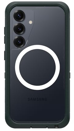 Otterbox Defender Series XT Clear Funda con imanes para Samsung Galaxy S25, Resistente a Golpes y caídas, Ultra-Rugerizada, Testada 7X con estándares Militares anticaídas, Verde