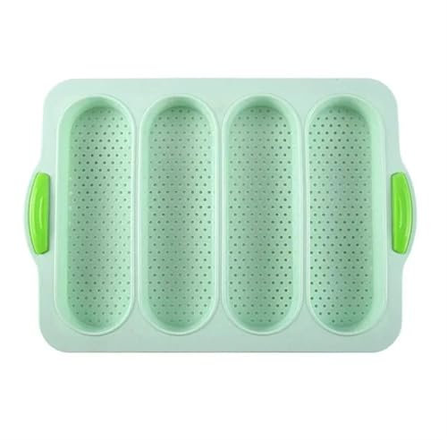 MKLHAVB Plaques De Cuisson pour Le Four Moule de Cuisson en Silicone antiadhésif, Plateau de Cuisson for Baguette à Pain de Restaurant, Outil de Four, Accessoires de Cuisine Plaque à PâTisserie(A)