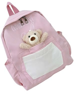 SOIMISS Y Schultasche Mini Kinderrucksack Büchertaschen Für Mädchen Stilvolle Cartoon Bär Kindergartentasche