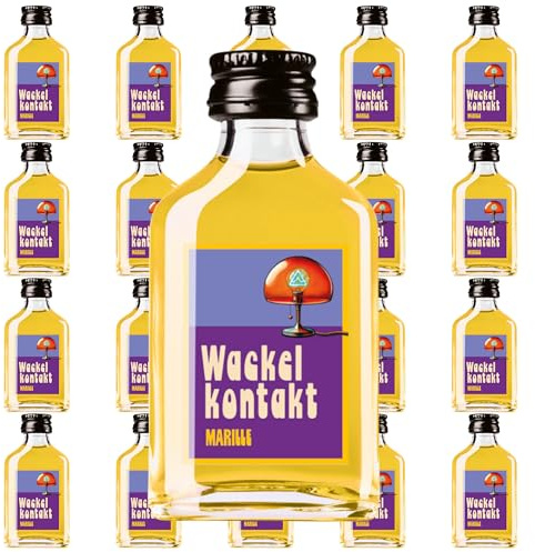 Kinky Drinks WACKELKONTAKT Marille – Glas – 20 x 20 ml = 400 ml – 16% Vol. Shot by IN-SPIRIT