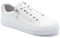 Trainers for Women Ladies Trainers Sneakers Arch Support Memory Foam Walking Shoes Zip Lace Up Comfort Non Slip Casual Plantar Fasciitis Orthopedic Shoes White UK 8
