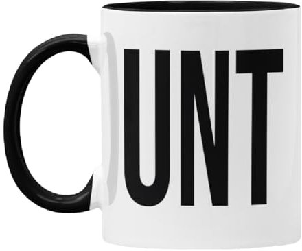 Gift Island Cunt Mug Offensive Mug - Funny Joke Mugs for Men and Women - cuntmug - swering Rude Gift for Friends - Black Handle 11oz (Black Handle)