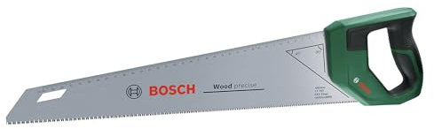 Bosch Handsaw 450 mm (SK5 Steel Saw Blade for Fine Cuts in Wood; 11 TPI; Induction-Hardened Teeth; 45°/90° Marking Guide; 40 cm Metric Scale; Ergonomic Softgrip)
