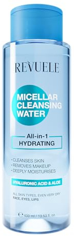REVUELE Mizellenreinigungswasser All-in-1 Mizellenspendendes All-in-1, feuchtigkeitsspendend, 400ml