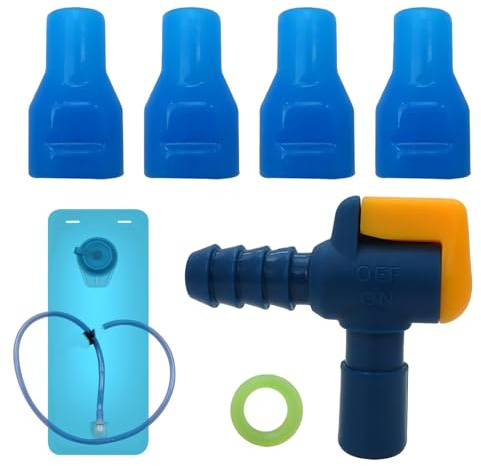 Rechory Bite Valve Replacement Mouthpiece, Water Hydration Bladder Bite Valve Replacement, Leakproof Reservoir Container Nozzle for Running Biking Camping Hunting