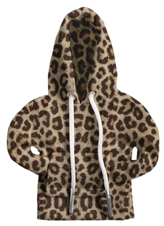 Generisch Abdeckungen Auto-Schalthebelabdeckung Schaltknauf-Hoodie - Leopard Print Auto-Schalthülse Polyester 18x13,5cm | Warm im Winter, kühl im Sommer, einfache Installation,