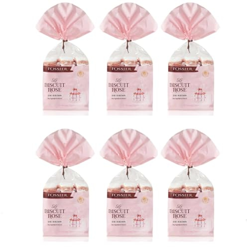 FOSSIER Rosa Süssgebäck aus Reims Feingebäck Kekse französische Spezialität Frankreich inkl. FeinWert E-Book (6 x 175g)