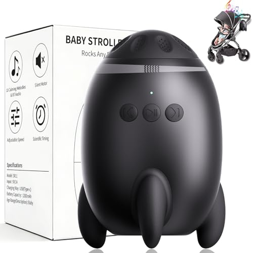 Kinderwagenschaukler Mit Bluetooth, Wiederaufladbar Einstellbare Schaukelintensitäten Kinderwagen Wackler Schlafhilfe Für Baby, Leise Schaukel Universell Für Kinderwagen & Buggy