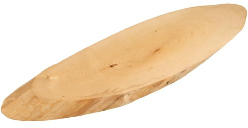 KESPER | Servierbrett, Material: FSC®-zertifiziertes Birkenholz (FSC® C014021), naturbelassene Baumscheibe, lebensmittelecht lackiert, Maße: 55 x 19 x 2,5 cm, jedes Brett ein Unikat | 69133