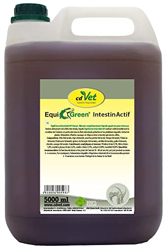 cdVet Naturprodukte EquiGreen DarmAktiv 5 Liter - Unterstützung der Darmkondition - Verdauungsprobleme - Darmflora - Immunsystem - wertvolle Milchsäuren+Antioxidantien+Enzyme+Vitamine -