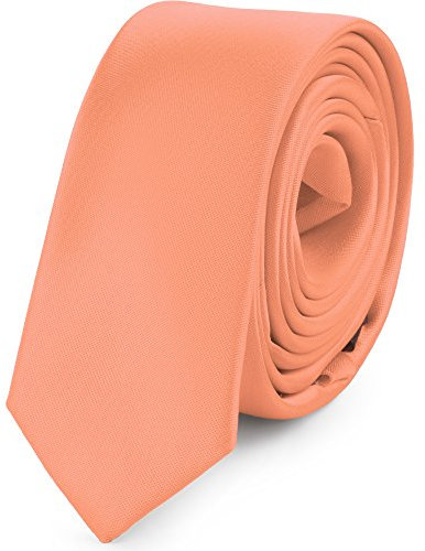 Ladeheid Herren Schmale Krawatte SP-5 (150cm x 5cm, Hell lachs)
