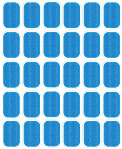 NewL 30 Stück Bauchmuskeltrainer, Ersatzgel-Blatt, Bauchstraffungsgürtel, Muskeltoner, Bauchtrainer, Zubehör, Gelblätter für Gel-Pad