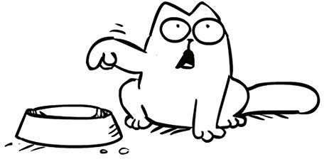 Hilai Lustiger Vinyl-Wandaufkleber für Auto, Laptop, Fenster, Tank, Schüssel, Katze, Abziehbilder, Tapete